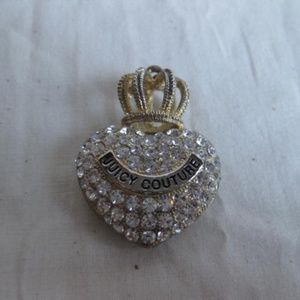 Juicy couture Rhinestone Heart/Crown Pendant